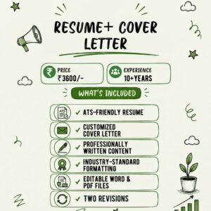 Resume plus cover letter Writing(10+ Years)