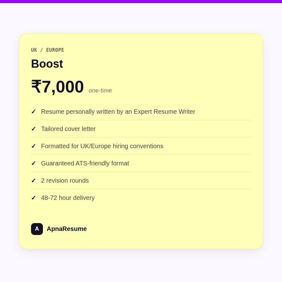 Boost (UK/Europe)