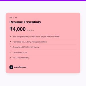 Resume Essentials (AUS/NZ)