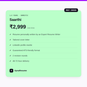 Saarthi (1-5 Years)