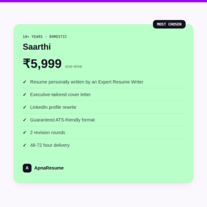 Saarthi (10+ Years)