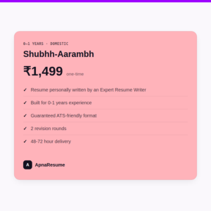 Shubhh-Aarambh (0-1 Years)