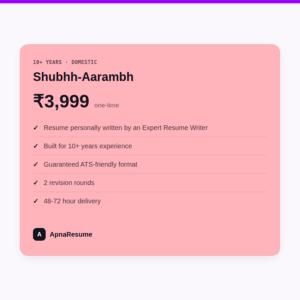 Shubhh-Aarambh (10+ Years)